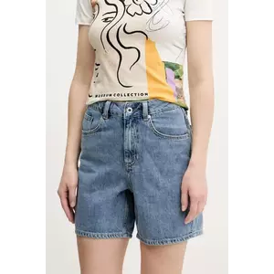 Karl Lagerfeld Jeans pantaloni scurți din denim femei, uni, high waist, A2W10041 imagine