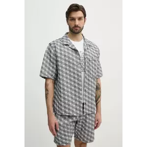 BALR. cămașă din bumbac bărbați, culoarea gri, relaxed, B1132.1010 imagine