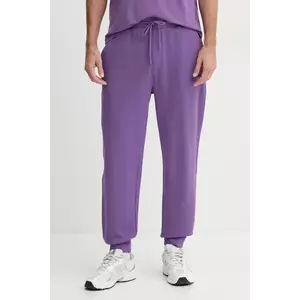 United Colors of Benetton pantaloni de trening din bumbac neted, 342ZUF01B imagine