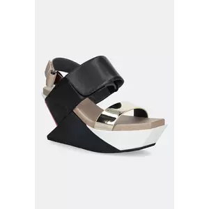 United Nude sandale Delta Wedge Sandal culoarea negru, 1041389316 imagine