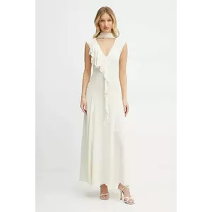 Karl Lagerfeld rochie culoarea bej, maxi, evazată, A2W13011 imagine