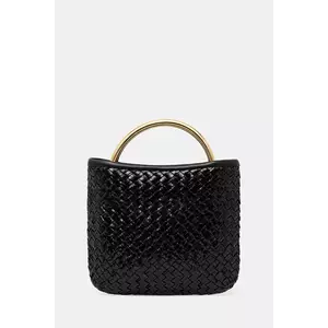 Luisa Spagnoli geantă de piele culoarea negru, 542188 imagine