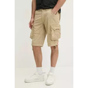 Alpha Industries pantaloni scurti din bumbac Alpha Industries Jet Short 191200 159 culoarea bej imagine