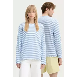 Sunnei longsleeve din bumbac culoarea maro, cu imprimeu, RTWXJER004 imagine