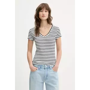 Tommy Jeans tricou femei, culoarea gri, DW0DW17385 imagine