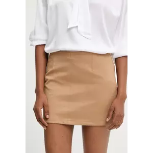 Answear Lab fustă culoarea maro, mini, evazati imagine