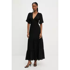 Answear Lab rochie culoarea negru, maxi, evazată imagine