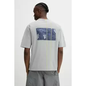 A-COLD-WALL* tricou din bumbac barbati, culoarea gri, cu imprimeu, ACWMTS205 imagine