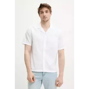 Hollister Co. camasa din bumbac barbati, culoarea alb, regular, KI325-5122 imagine