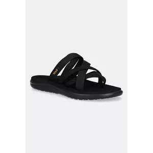 Teva slapi Voya Zillesa femei, culoarea negru, cu toc plat, 1117032 imagine
