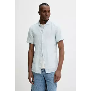 Superdry camasa de in barbati, cu guler italian, regular, M4010937A-F5Q imagine