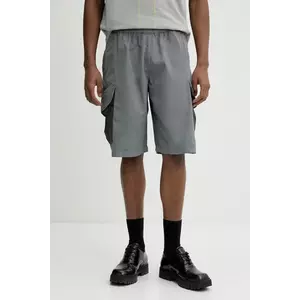 A-COLD-WALL* pantaloni scurti din bumbac barbati, culoarea gri, ACWMB320 imagine