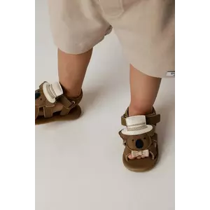 Donsje sandale din piele pentru copii Stelloux Sandals Groom culoarea maro, 1041302 imagine