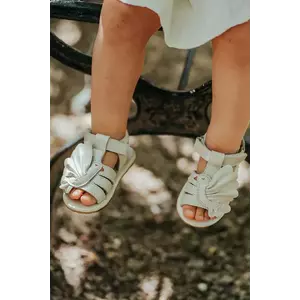 Donsje sandale din piele pentru copii Filoe Sandals Dove culoarea alb, 1040901 imagine