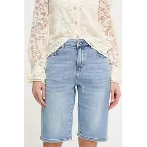 Answear Lab pantaloni scurti jeans femei, neted, high waist imagine