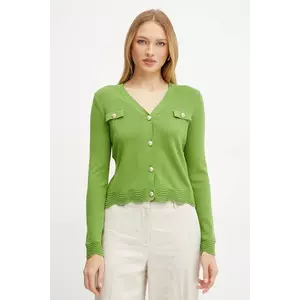Morgan cardigan MAROLA femei, culoarea verde, light, MAROLA imagine