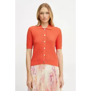 Morgan cardigan MBIAN femei, culoarea portocaliu, MBIAN imagine