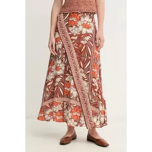 Hoss Intropia fustă culoarea maro, maxi, evazati, 8429014 imagine