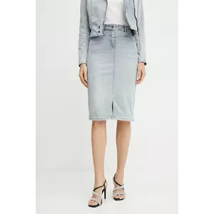 Morgan fustă din denim JAPA mini, creion, JAPA imagine