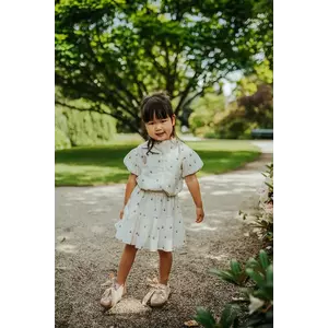 Donsje fustă fete Lindie Skirt Roses culoarea alb, mini, evazati, 4096801 imagine