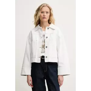 Mos Mosh jachetă de bumbac culoarea alb, de tranzitie, oversize, 168190 imagine