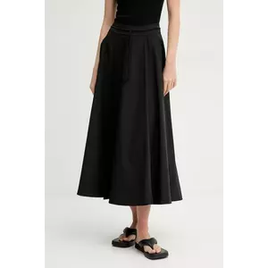 MMC STUDIO fustă culoarea negru, maxi, evazati, AKE imagine