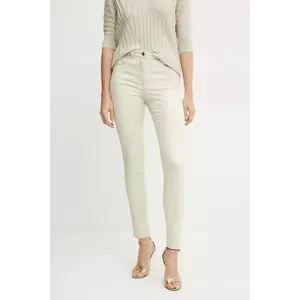 Morgan jeans PEWELI femei, culoarea bej, PEWELI imagine