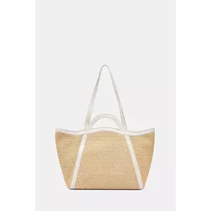 Coccinelle geantă COCCINELLEAMALIA CROCH.ST culoarea bej, S9S 11 01 01 imagine