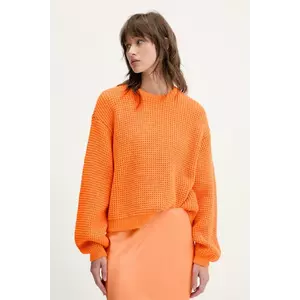 American Vintage pulover din amestec de lână femei, culoarea portocaliu, CRA18AE25 imagine