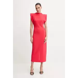 Karl Lagerfeld rochie culoarea rosu, midi, dreaptă, A2W13059 imagine