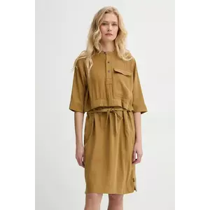 G-Star rochie culoarea galben, mini, dreaptă, D26023-D522 imagine