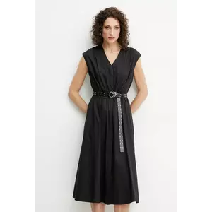 MICHAEL Michael Kors rochie culoarea negru, mini, evazată, MS5830KF4C imagine