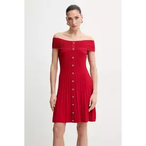 Morgan rochie RMELDO culoarea rosu, mini, evazată, RMELDO imagine