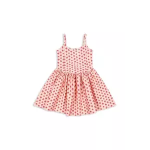 Konges Sløjd rochie fete MOUSSE DRESS culoarea roz, mini, evazată, KS103201 imagine