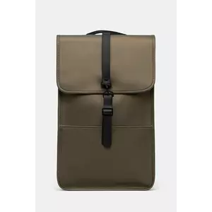 Rains rucsac Backpack W3 culoarea verde, mare, uni, 13000 imagine
