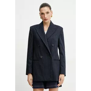 MAX&Co. sacou culoarea bleumarin, cu doua randuri de nasturi, cu imprimeu, 2516041052200 imagine