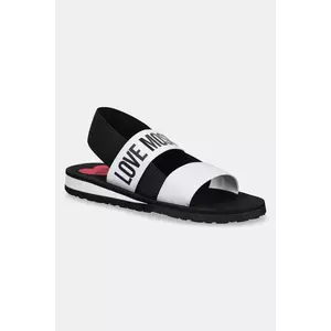 Love Moschino sandale femei, culoarea alb, JA16033G0MJN410A imagine