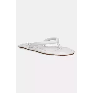 Naked Wolfe slapi de piele Grenada femei, culoarea alb, cu toc plat, Grenada White Leather imagine