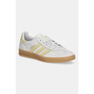 adidas Originals sneakers din piele intoarsă Gazelle Indoor femei, culoarea gri, JS4145 imagine