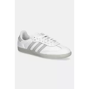 adidas Originals sneakers din piele Samba OG culoarea alb, JI3206 imagine