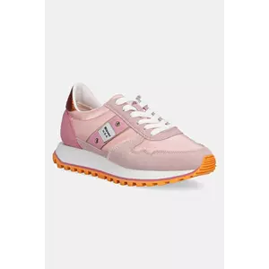 Blauer sneakers din piele MILLEN femei, culoarea roz, S5MILLEN03 imagine