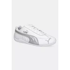 Puma sneakers din piele Speedcat LTH femei, culoarea alb, 401603 imagine