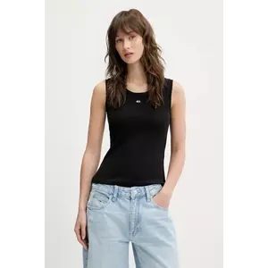 Tommy Jeans top culoarea negru, DW0DW20673 imagine