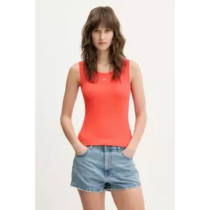 Tommy Jeans top culoarea portocaliu, DW0DW20673 imagine