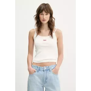 Tommy Jeans top culoarea bej, DW0DW20241 imagine