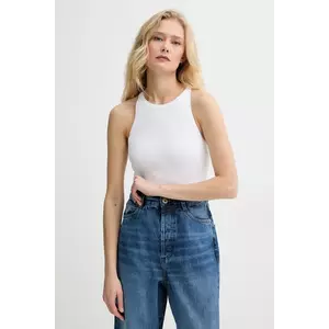 Sessun top din bumbac culoarea alb, 25209017 imagine
