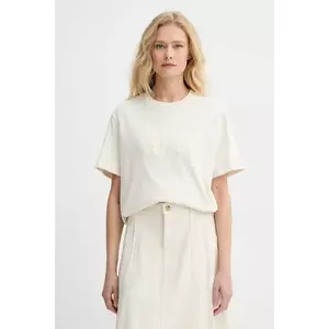 A.P.C. tricou din bumbac t-shirt lenny - GOTS femei, culoarea bej, COHGS.M26504 imagine