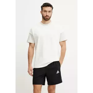 adidas tricou din bumbac ALL SZN CB Colorblock barbati, culoarea bej, cu imprimeu, JJ3679 imagine