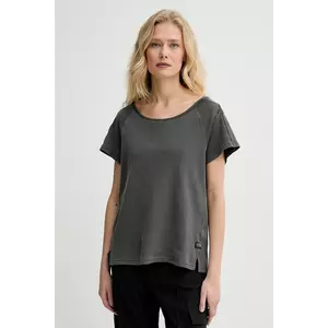 G-Star tricou din bumbac femei, culoarea gri, D26155-D376 imagine