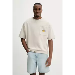 New Era tricou barbati, culoarea bej, uni, 60596444 imagine